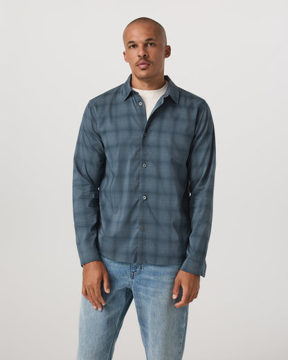 Long Sleeve Plaid Button Down Shirt Men's Abyss Shirt | Vuori sale