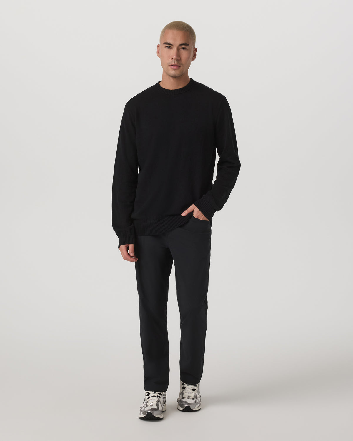Fluent Sweater Men's Black Sweater | Vuori onsale