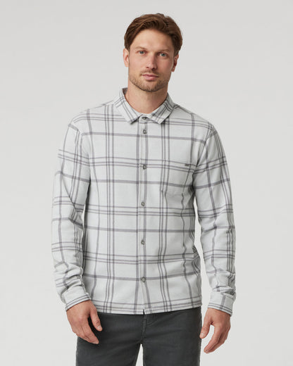 Seaview Plaid Buttondown Shirt Frost Grey | Vuori shop