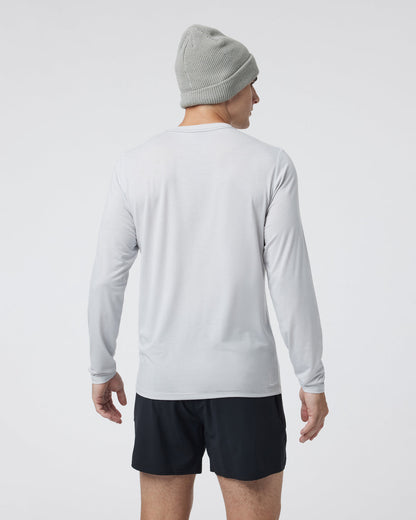 Long Sleeve Current Tech Tee Frost Grey | Vuori onsale