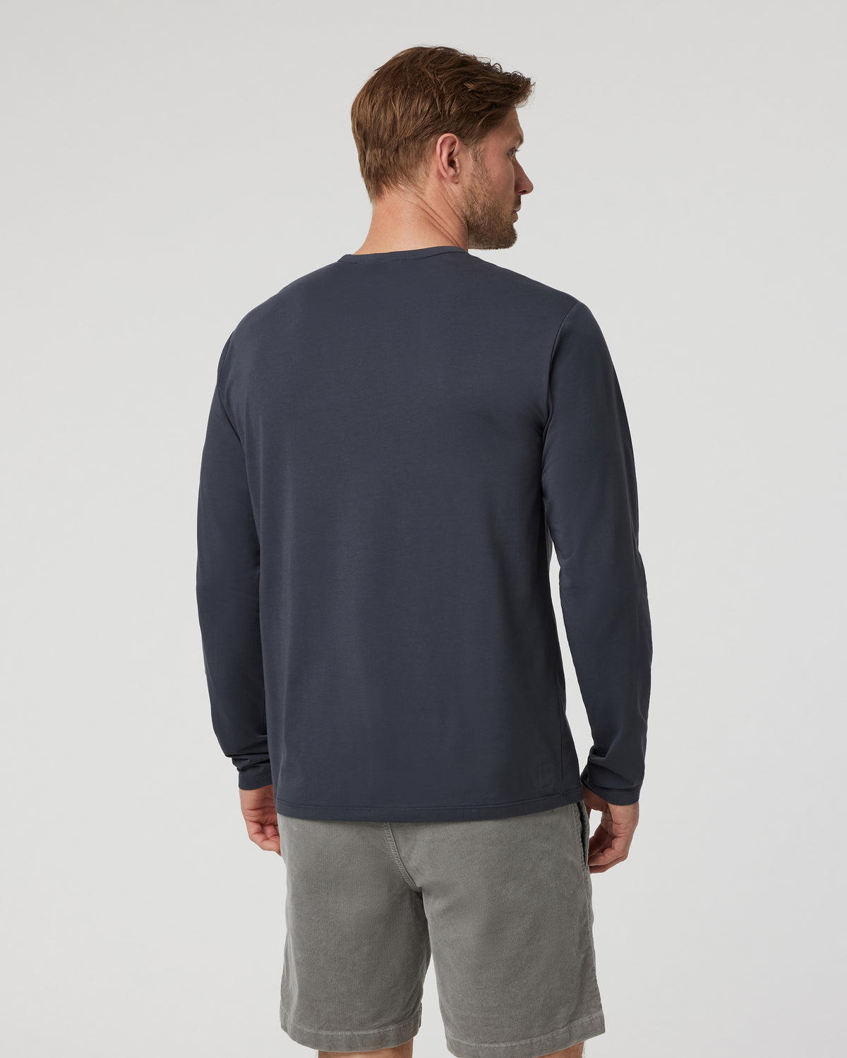 Long Sleeve Men's Feather Tee Navy | Vuori for sale