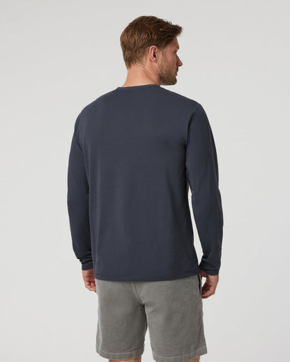 Long Sleeve Men's Feather Tee Navy | Vuori for sale