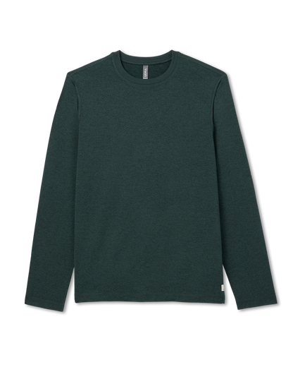 Long Sleeve Ponto Performance Tee Evergreen Heather | Vuori discount