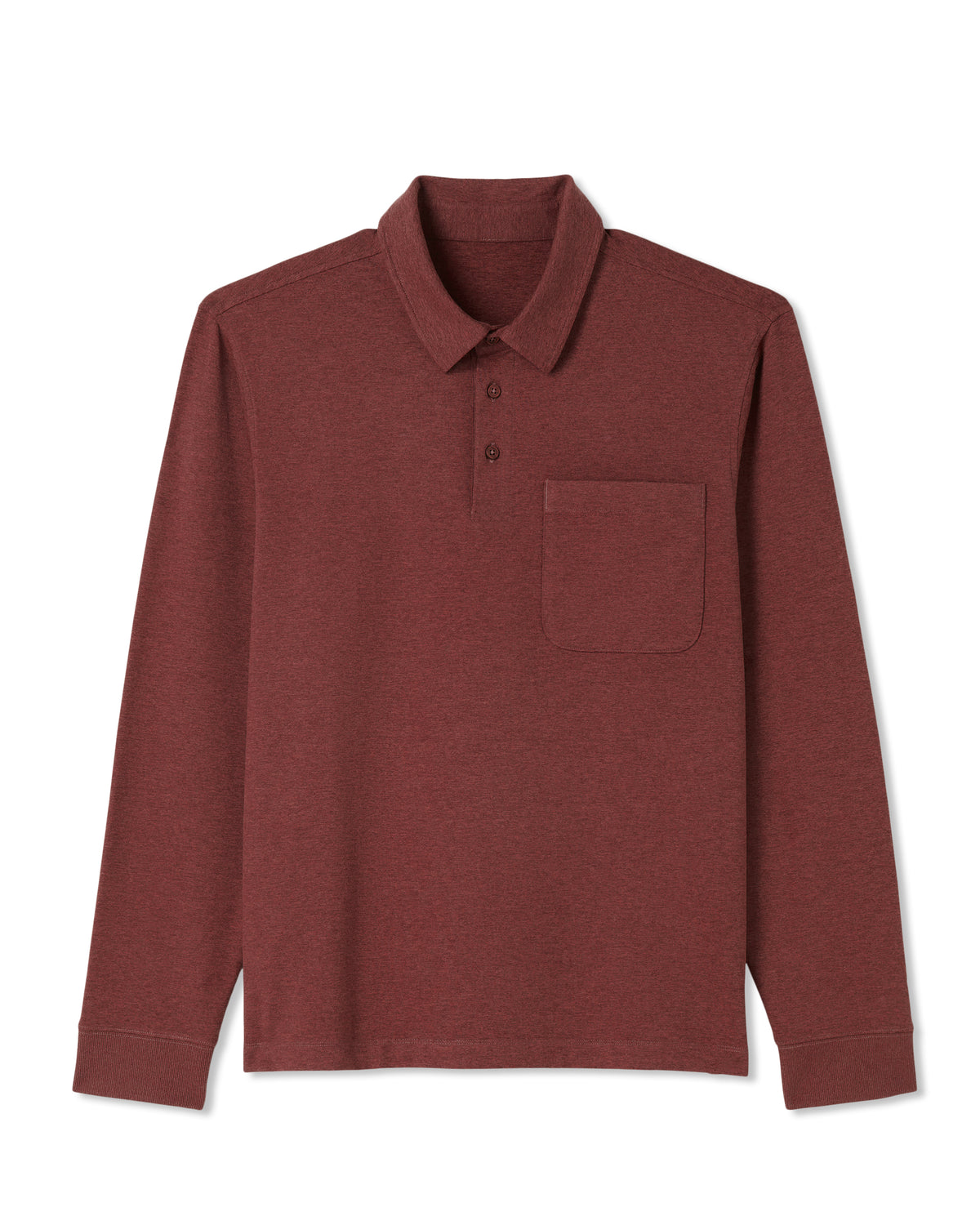 Men's Long Sleeve Coronado Rugby Spiced Apple Heather | Vuori outlet