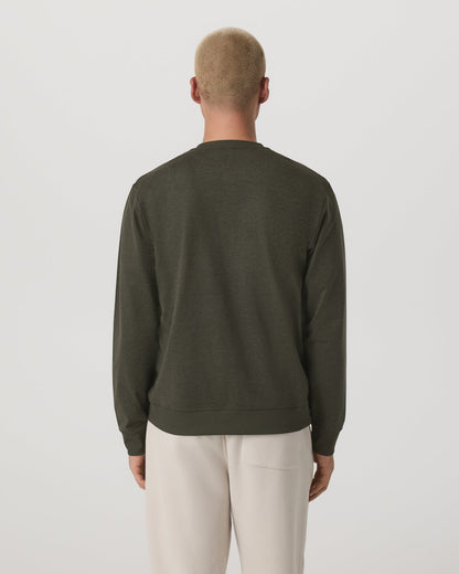 Long Sleeve Coronado Henley - Relaxed Oregano Heather | Vuori sale