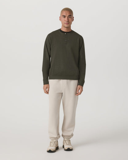 Long Sleeve Coronado Henley - Relaxed Oregano Heather | Vuori sale