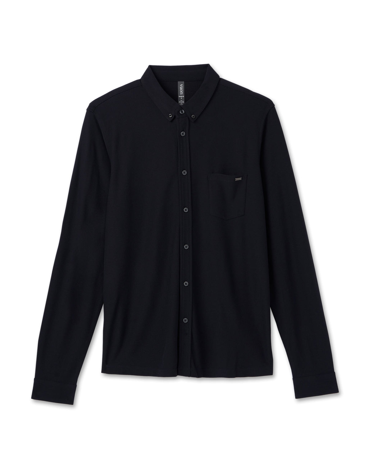 Long Sleeve Ace Button Down Men's Black Shirt | Vuori for sale
