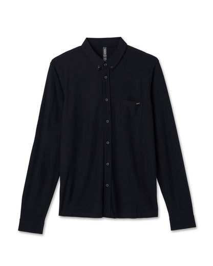 Long Sleeve Ace Button Down Men's Black Shirt | Vuori for sale