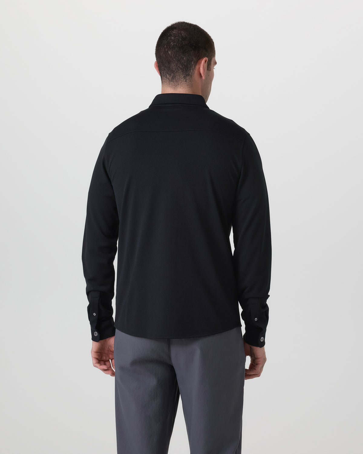 Long Sleeve North Beach Button Down Black | Vuori outlet