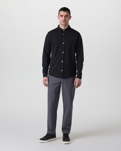 Long Sleeve North Beach Button Down Black | Vuori outlet