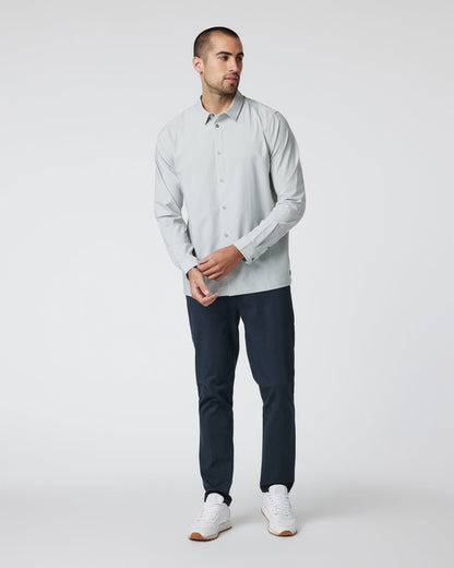 Long Sleeve Manhattan Button Down Sky Grey | Vuori shop