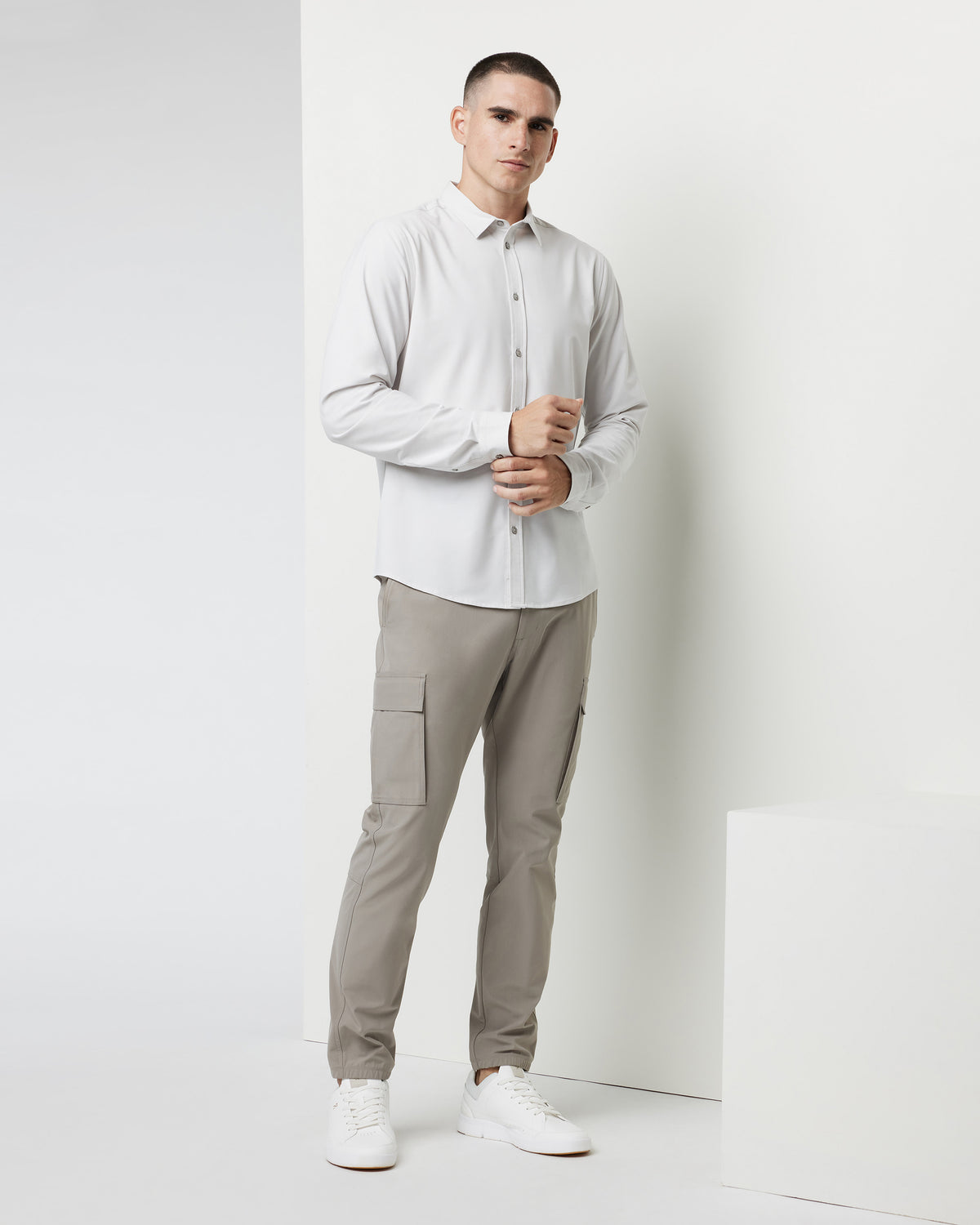 Long Sleeve Bridge Button Down Men's Salt Shirt | Vuori onsale