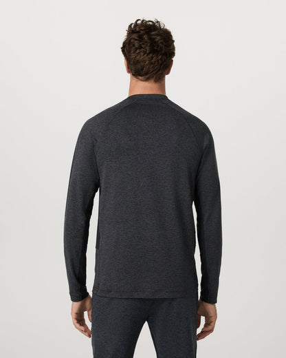 Long Sleeve Ponto Hybrid Baselayer Charcoal Heather | Vuori for sale