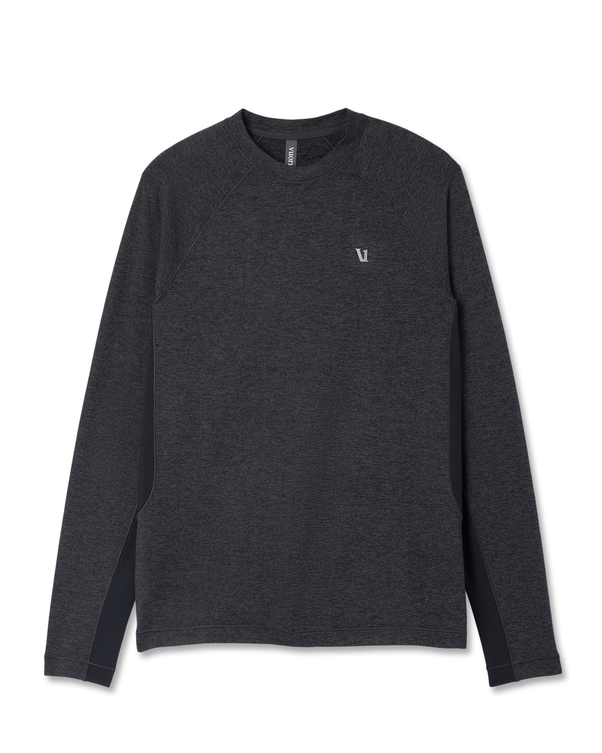 Long Sleeve Ponto Hybrid Baselayer Charcoal Heather | Vuori for sale