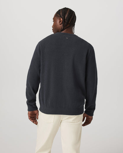Midweight Rib Sweater Men's Navy Ribbed Knit Sweater | Vuori sale