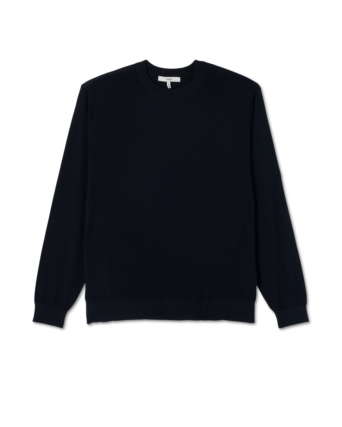 Merino Fine Gauge Wool Sweater Men's Black Sweater | Vuori for sale