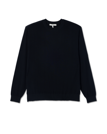 Merino Fine Gauge Wool Sweater Men's Black Sweater | Vuori for sale