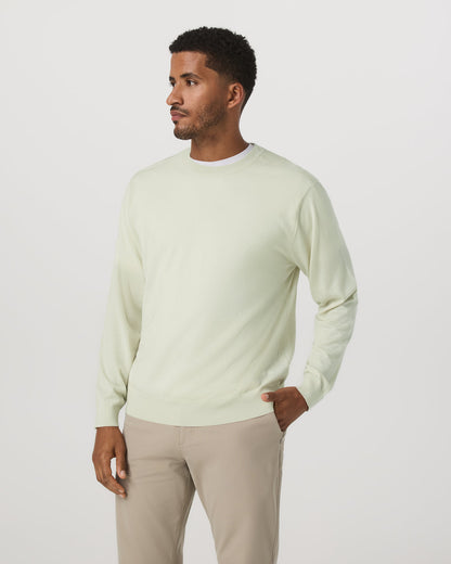 Men's Merino Fine Gauge Wool Sweater Sandalwood | Vuori online