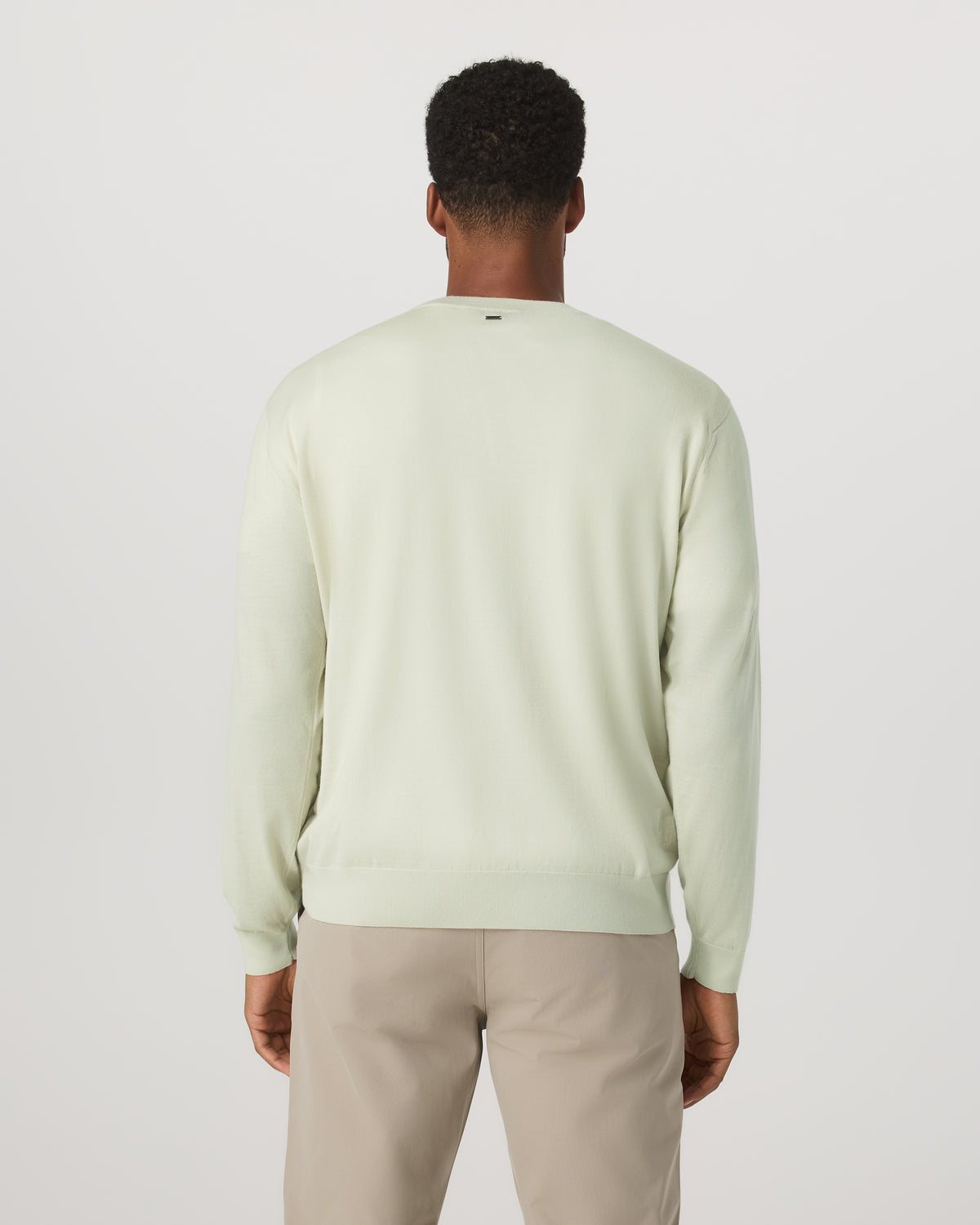 Men's Merino Fine Gauge Wool Sweater Sandalwood | Vuori online