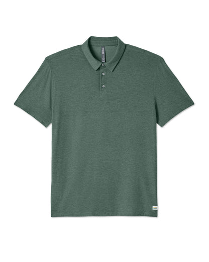 Strato Tech Polo Men's Agate Green Heather Polo Shirt | Vuori discount