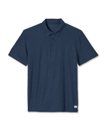Strato Tech Polo Men's Navy Heather Polo | Vuori shop