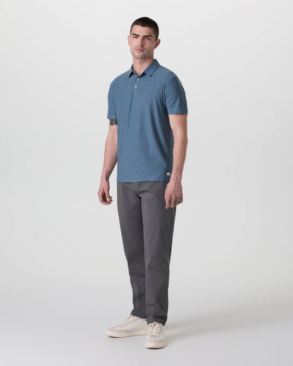 Strato Tech Polo Men's Pool Blue Heather Polo | Vuori sale