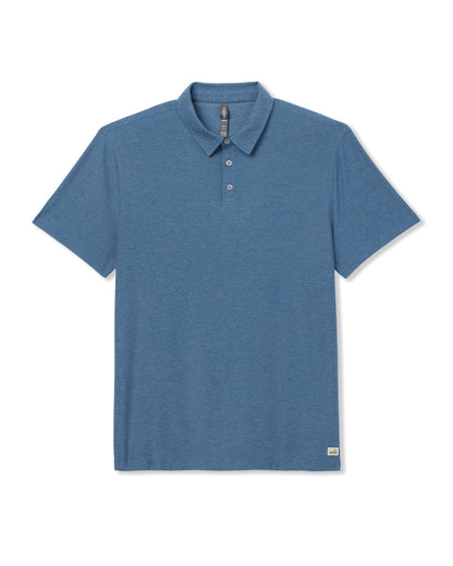 Strato Tech Polo Men's Pool Blue Heather Polo | Vuori sale