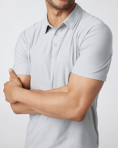 Strato Tech Polo Platinum Heather | Vuori discount