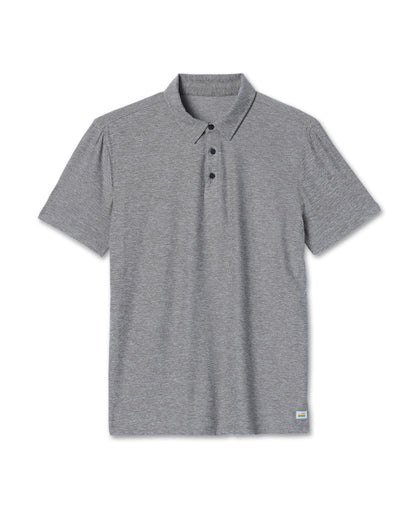 Strato Tech Polo Men's Heather Grey Polo Shirt | Vuori shop