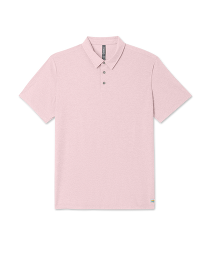 Strato Tech Polo Men's Faded Rose Heather Polo Shirt | Vuori sale