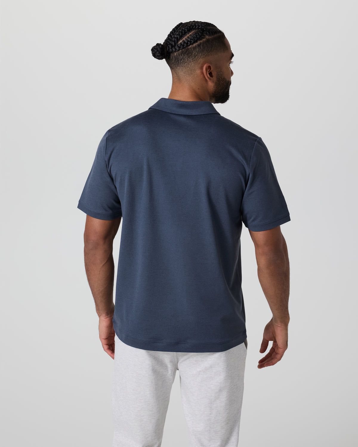 Short Sleeve Ponto Performance Polo Azure Heather | Vuori onsale