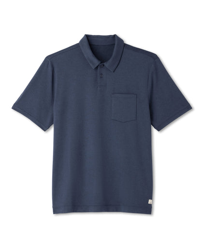 Short Sleeve Ponto Performance Polo Azure Heather | Vuori onsale