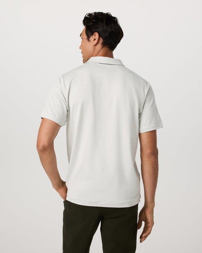 Men's Short Sleeve Ponto Performance Polo Salt Heather | Vuori discount