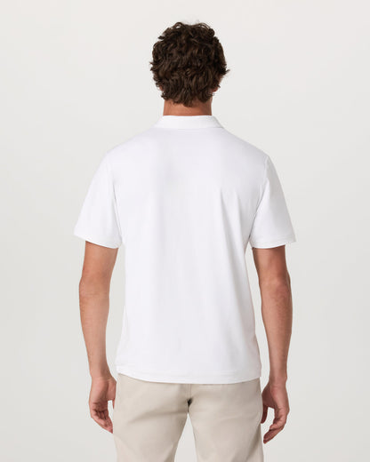 Men's Short Sleeve Ponto Performance Polo White | Vuori outlet
