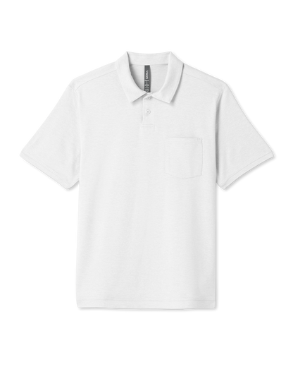 Men's Short Sleeve Ponto Performance Polo White | Vuori outlet