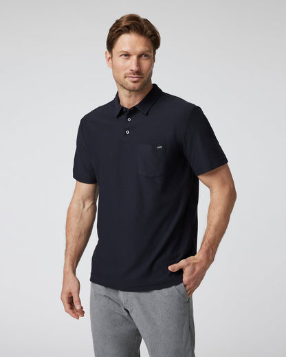 Ace Polo Men's Black Polo Clothing | Vuori shop