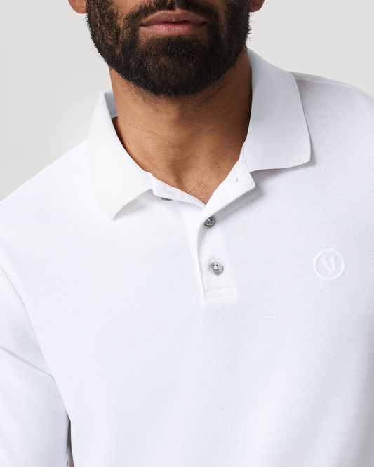 Men's Short Sleeve Gamepoint Polo 2.0 White - Non Tipped | Vuori onsale