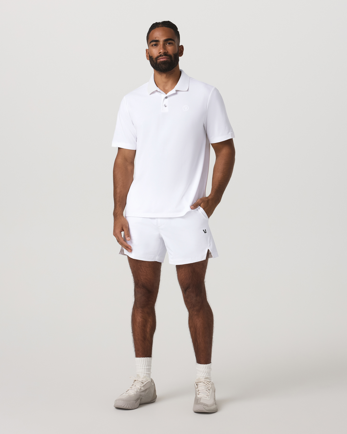 Men's Short Sleeve Gamepoint Polo 2.0 White - Non Tipped | Vuori onsale