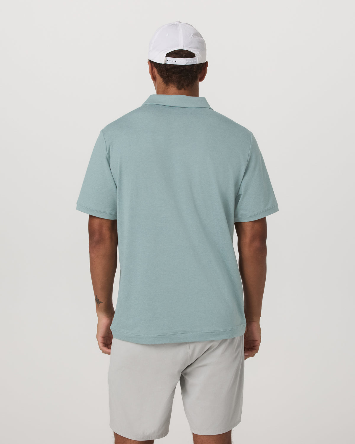 Short Sleeve Ponto Performance Polo Misty Blue Heather | Vuori online