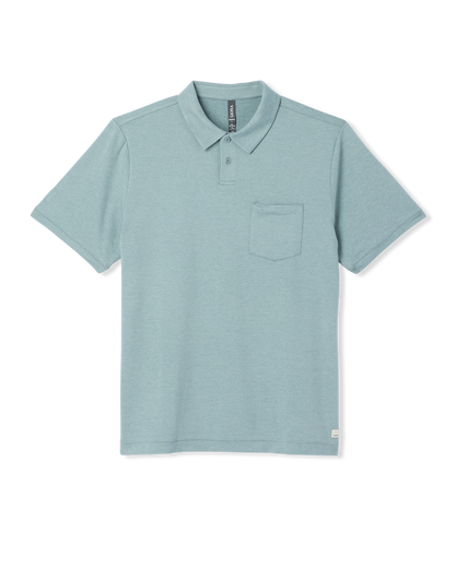 Short Sleeve Ponto Performance Polo Misty Blue Heather | Vuori online