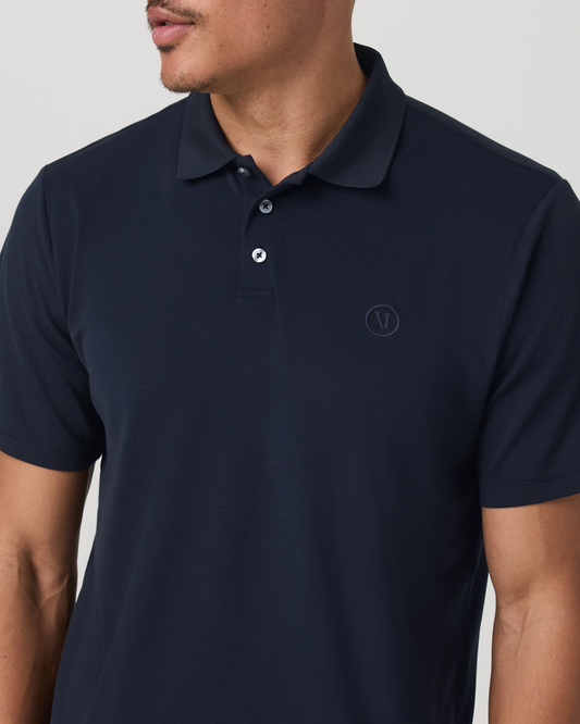 Men's Short Sleeve Gamepoint Polo 2.0 Ink - Non Tipped | Vuori discount