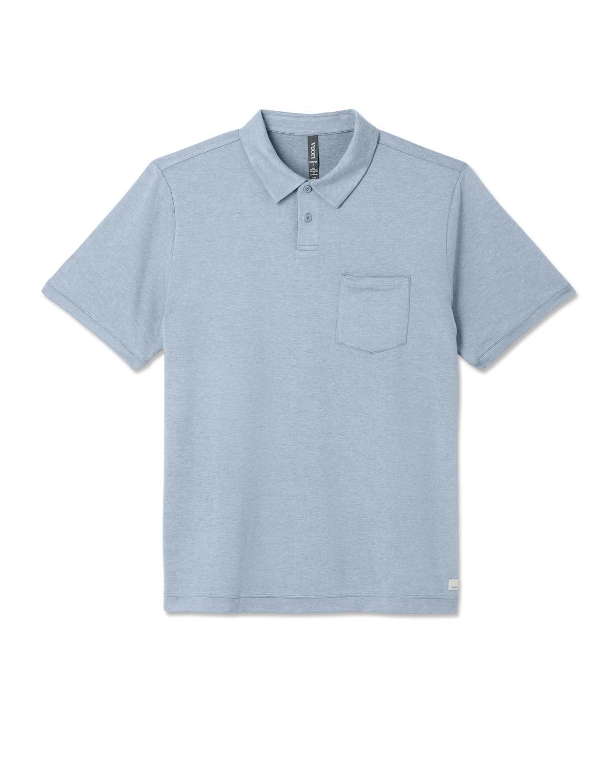 Short Sleeve Ponto Performance Polo Blue Dusk Heather | Vuori shop
