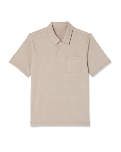 Short Sleeve Ponto Performance Polo Dark Salt Heather | Vuori sale