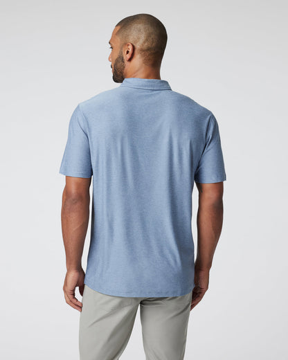 Strato Tech Polo Men's Chambray Heather Polo | Vuori onsale
