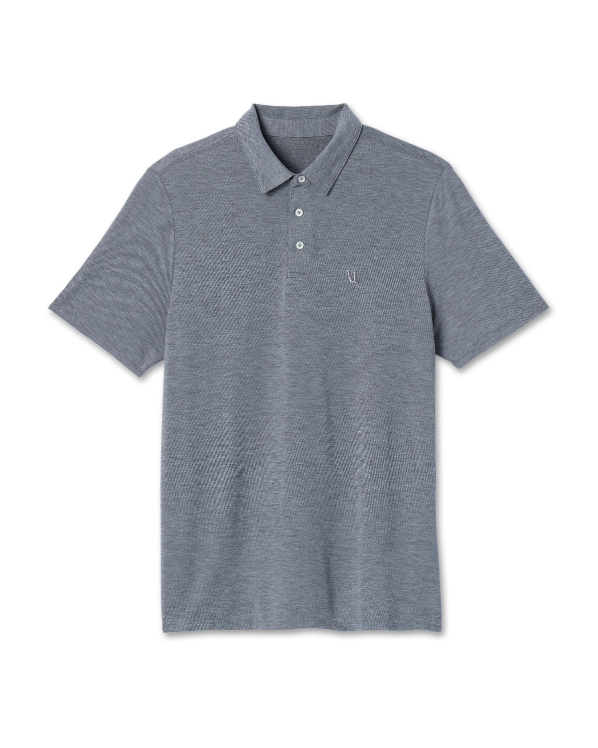 Knit Twill Polo Men's Heather Grey Golf Polo | Vuori outlet