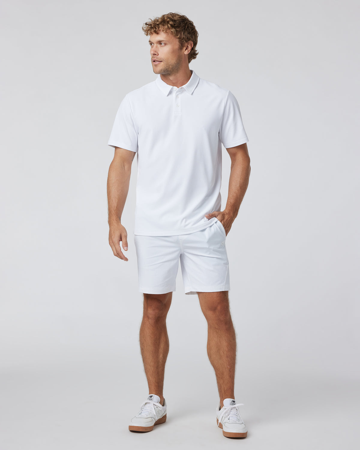 Gamepoint Polo Men's White Tennis Shirt | Vuori shop
