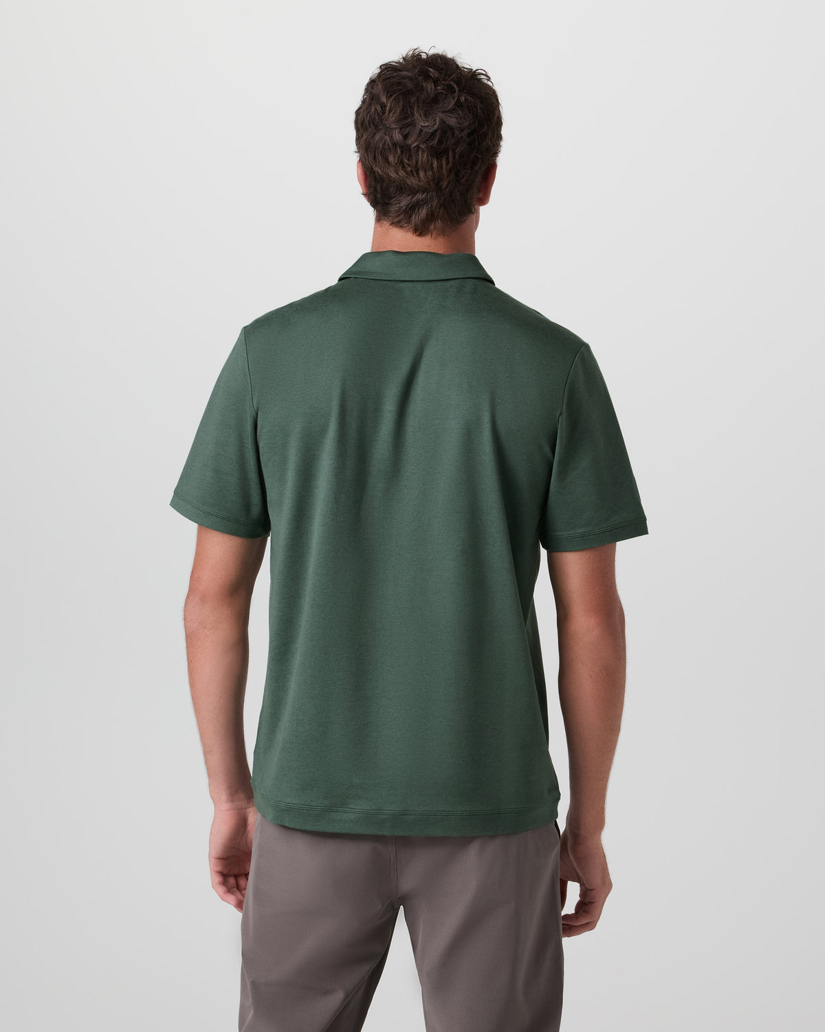 Short Sleeve Ponto Performance Polo Marsh Heather | Vuori for sale