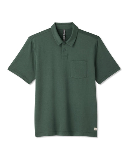 Short Sleeve Ponto Performance Polo Marsh Heather | Vuori for sale