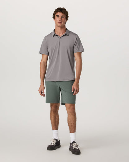 Short Sleeve Viewpoint Polo 2.0 Men's Cavern Grey Shirt | Vuori discount