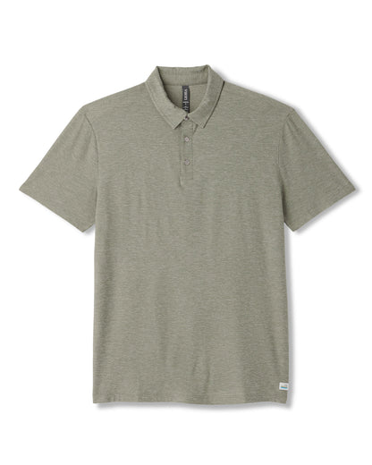 Strato Tech Polo Men's Agave Green Heather Polo | Vuori onsale